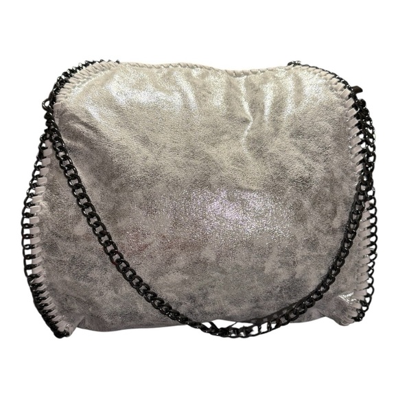 Silver Chain Shoulder Bag NWOT - Picture 2 of 3